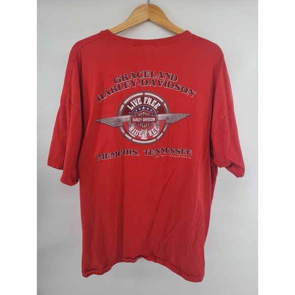 Harley-Davidson Genuine Motorcycles 1903 Red T-Shirt 2XL - Picture 5 of 6